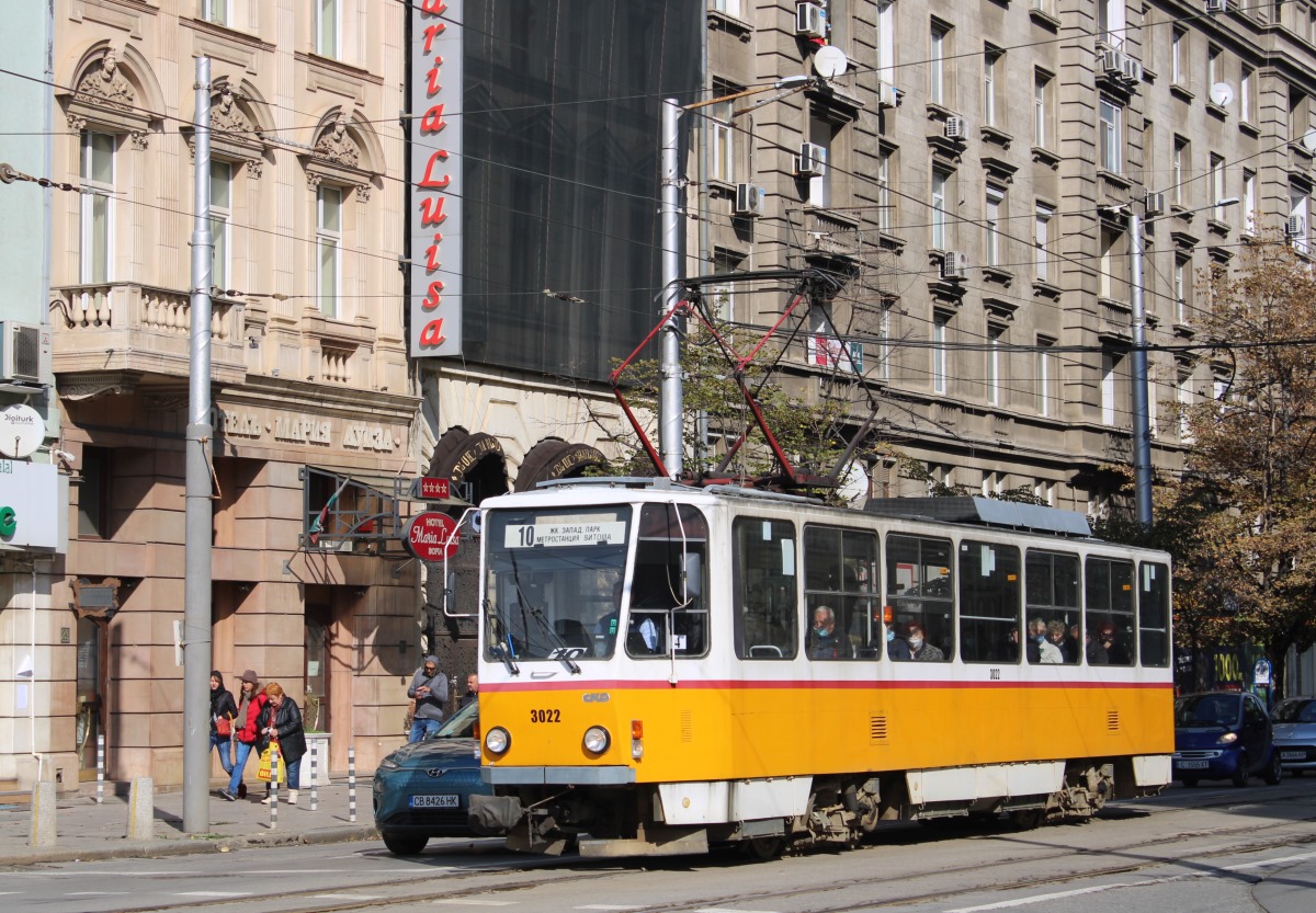 Szófia, Tatra T6A2B — 3022