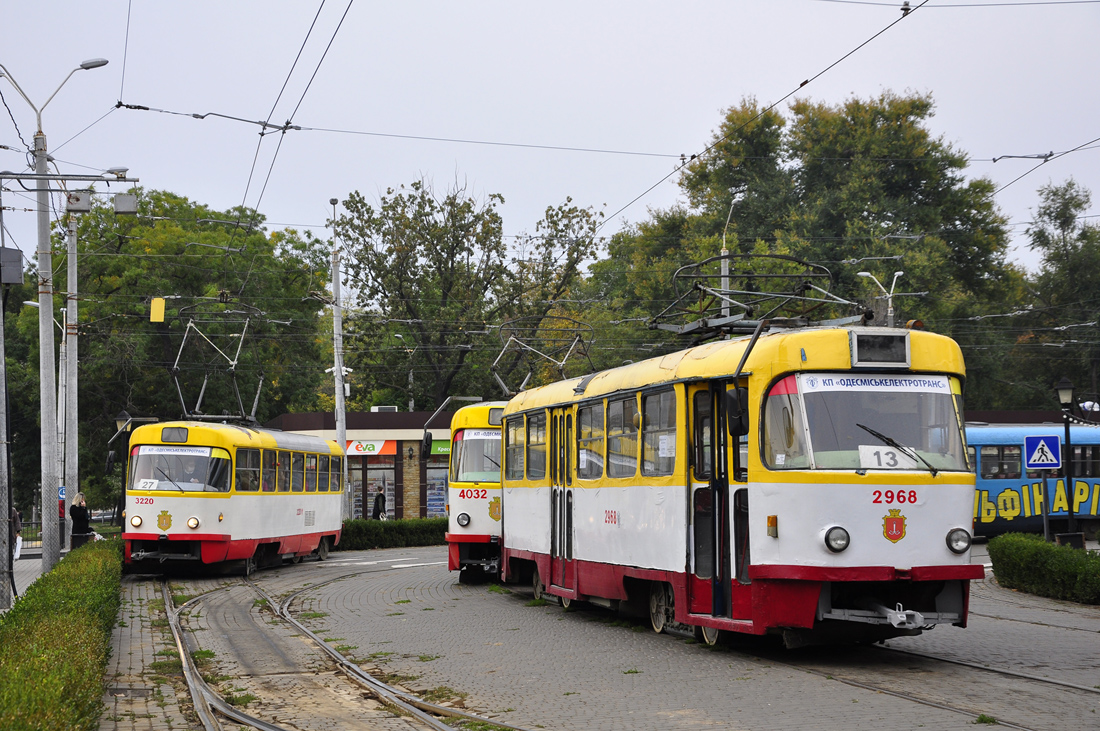 Одесса, Tatra T3R.P № 3220; Одесса, Tatra T3R.P № 2968 Одесса, Tatra T3R.P № 3220; Одесса, Tatra T3R.P № 2968