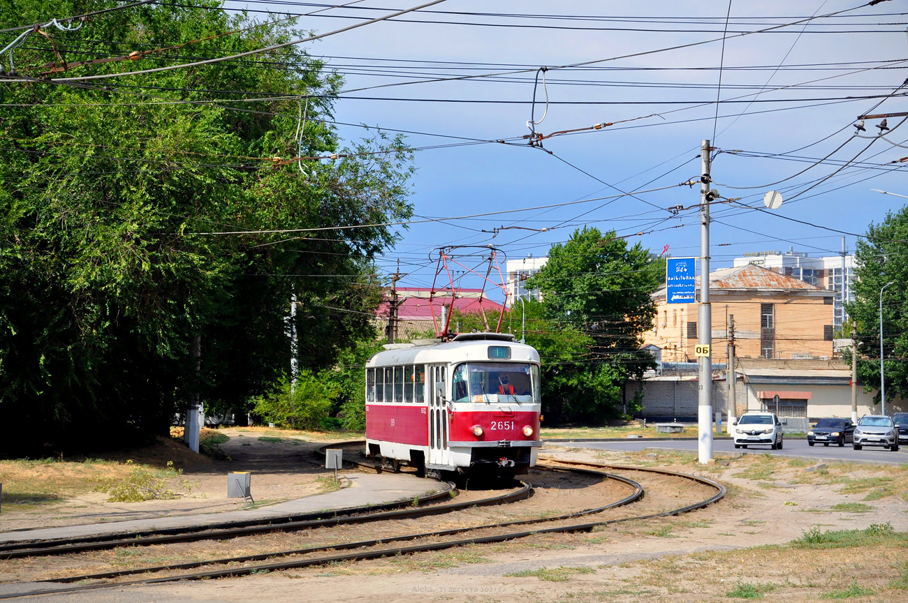 Волгоград, Tatra T3SU (двухдверная) № 2651