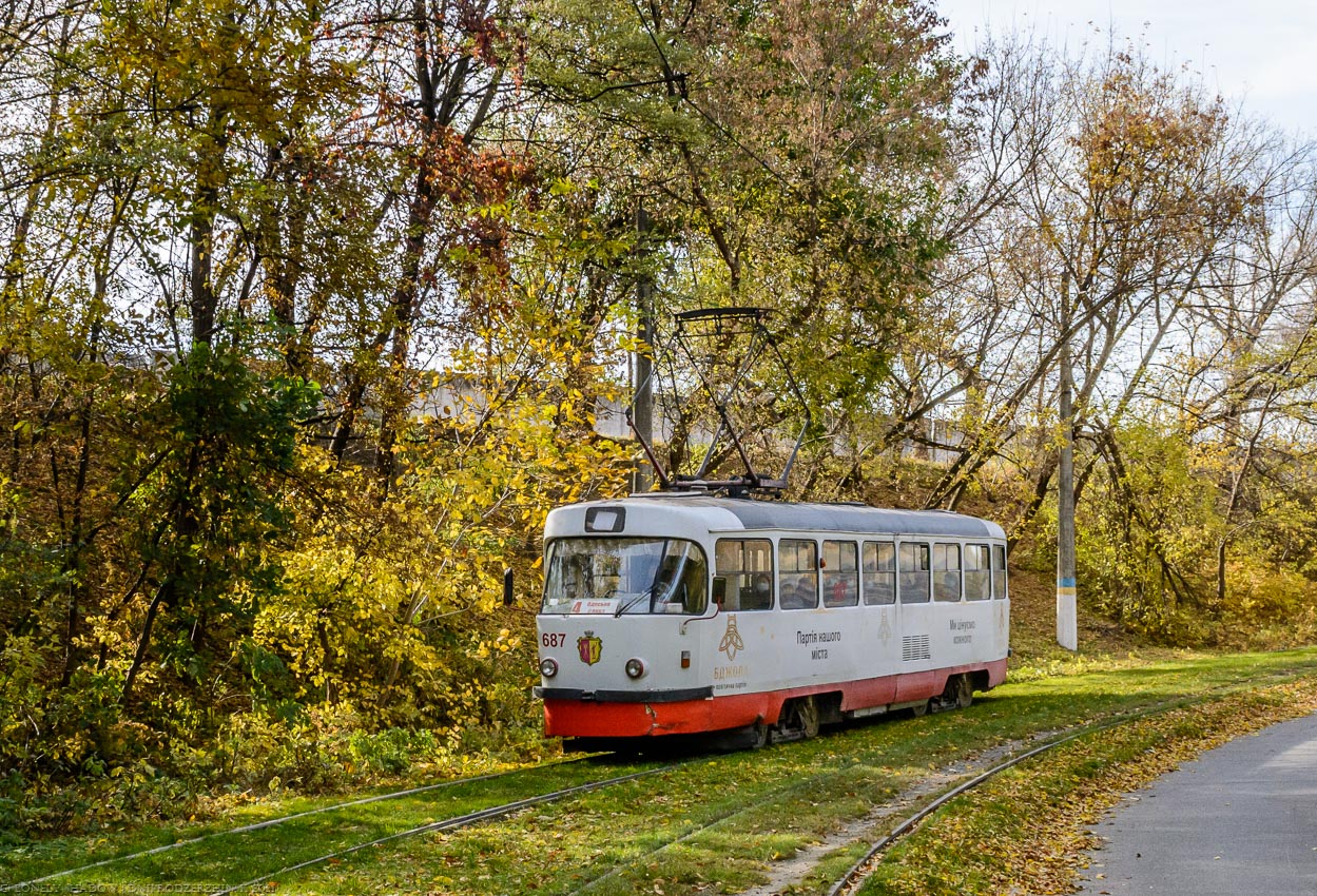 Каменское, Tatra T3SU № 687
