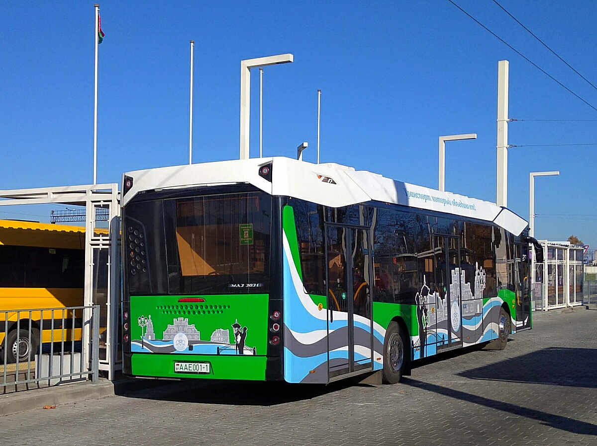 Брест, МАЗ-303Е10 № 160