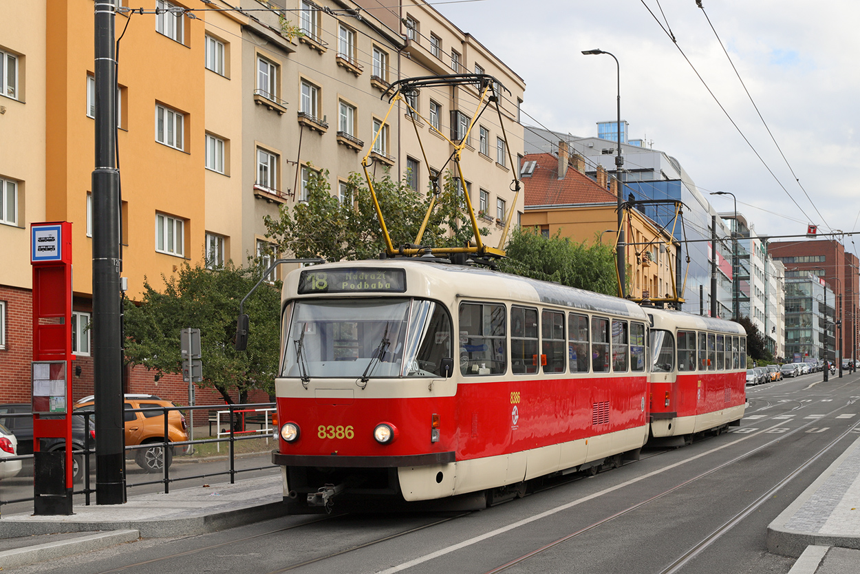 Prága, Tatra T3R.P — 8386