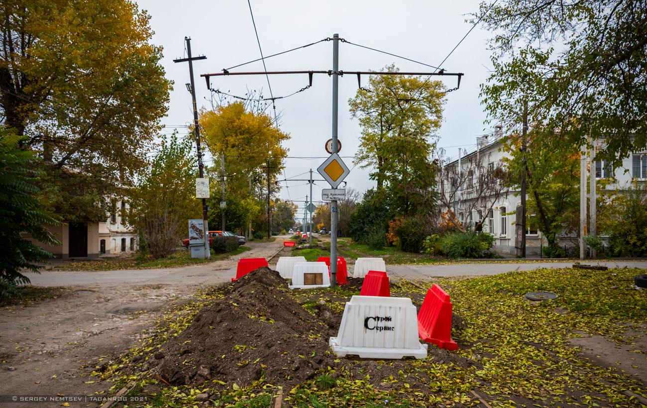 Taganrog — Repair of the tram line under the concession agreement. Stage #2; Taganrog — Tram lines