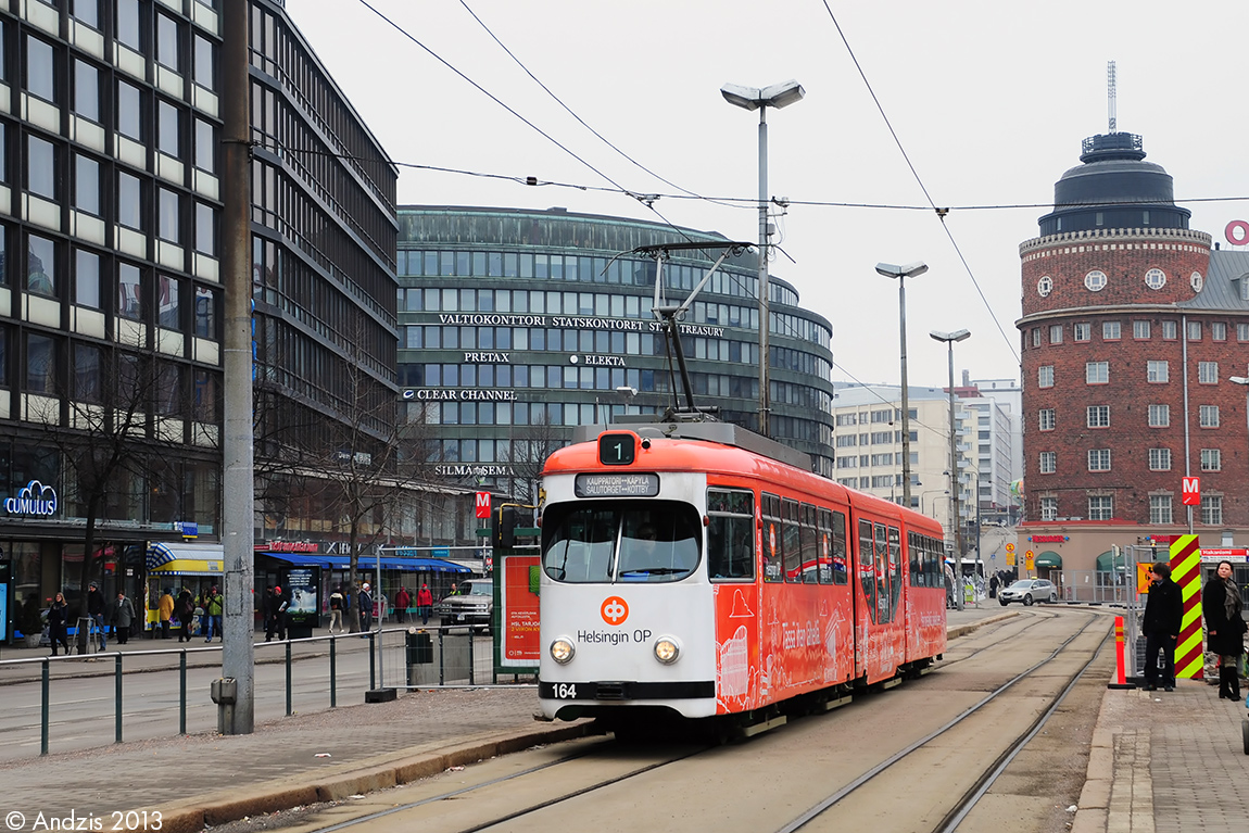 Helsinki — Espoo, Duewag GT8NF Br. 164