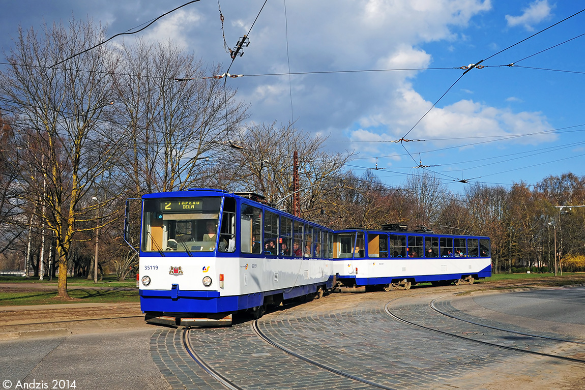 Рига, Tatra T3MR (T6B5-R) № 35119