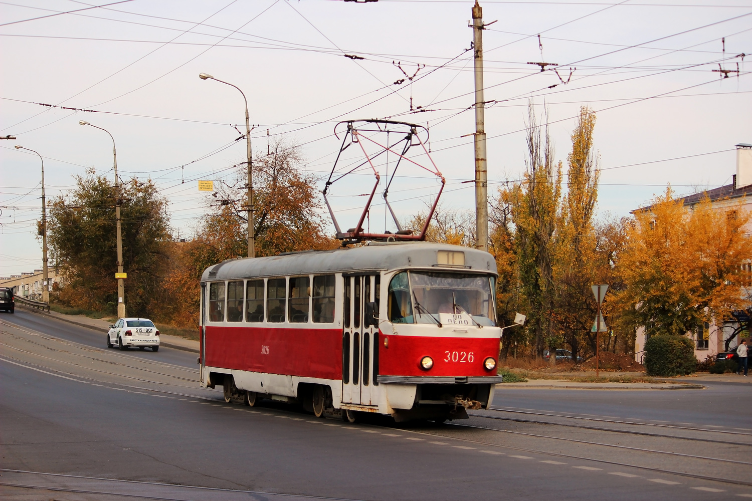 Волгоград, Tatra T3SU (двухдверная) № 3026