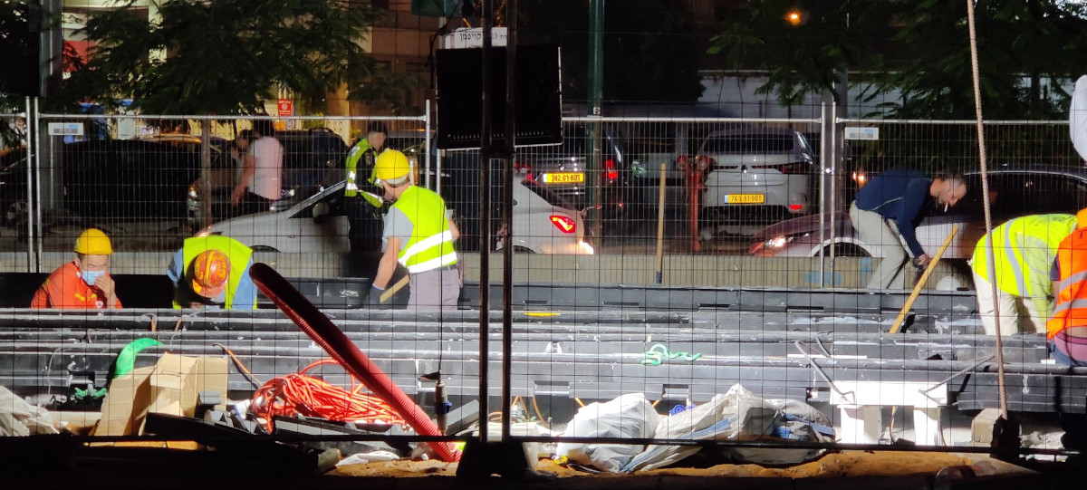 Tel-Aviv-Jaffa — Construction of the red line Light Rail
