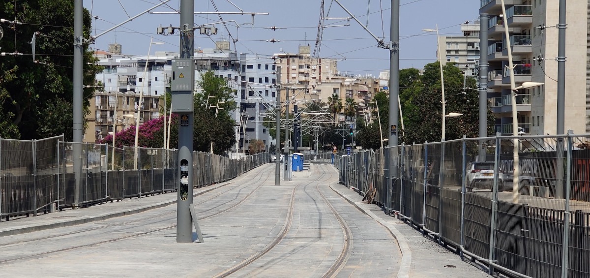 Tel Aviv — Construction of the red line Light Rail