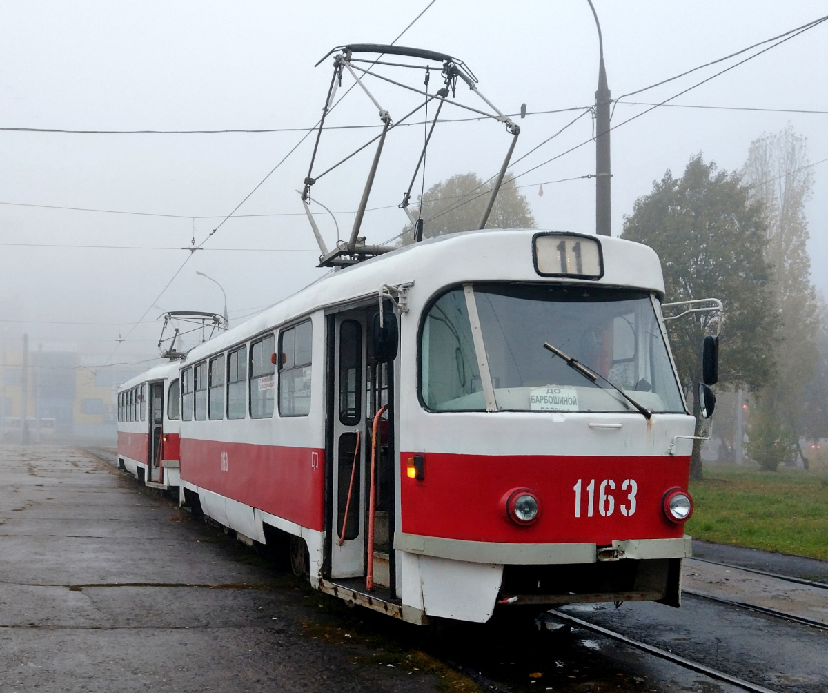 Самара, Tatra T3SU (двухдверная) № 1163; Самара — Конечные станции и кольца (трамвай)