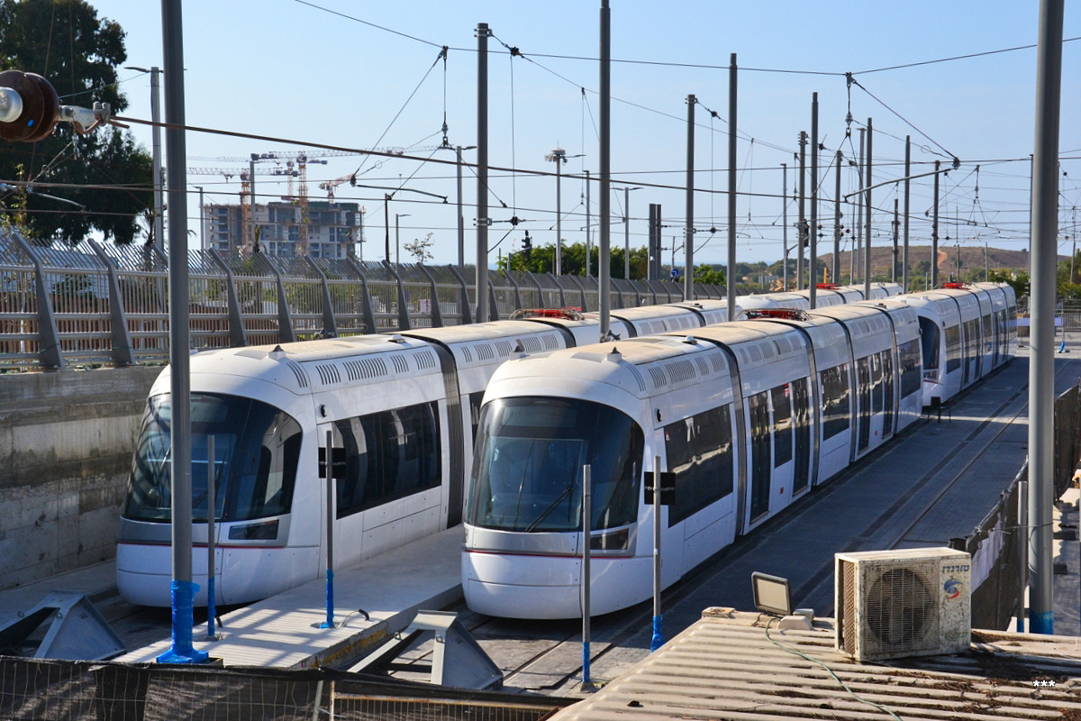 Tel Aviv — Construction of the red line Light Rail; Tel Aviv — Tramway — miscellaneous photos