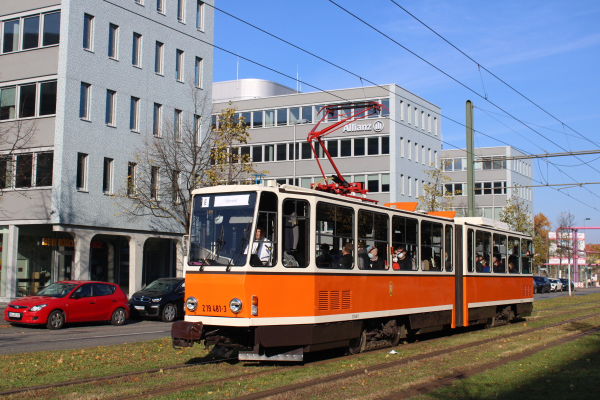 Берлин, Tatra KT4D № 219 481-3; Берлин — Открытие линии Adlershof-Schöneweide, официальное прощание с Татрами