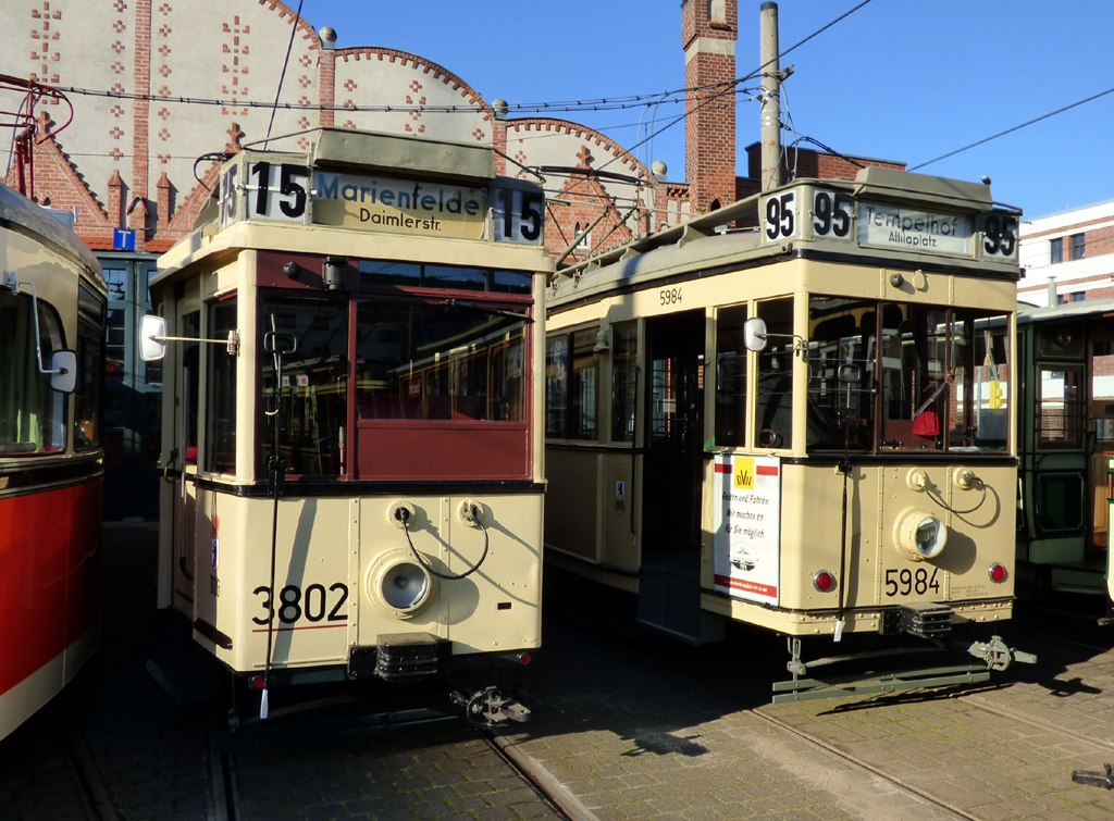 Berlín, TM 34 č. 3802; Berlín, BVG T 24/49 č. 5984; Berlín — Opening of the line Adlershof-Schöneweide, official farewell of Tatra trams
