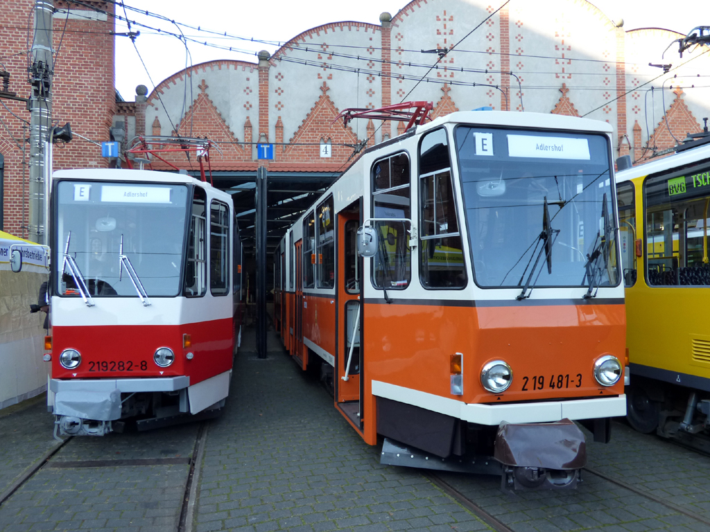 Берлин, Tatra KT4D № 219 282-8; Берлин, Tatra KT4D № 219 481-3; Берлин — Открытие линии Adlershof-Schöneweide, официальное прощание с Татрами