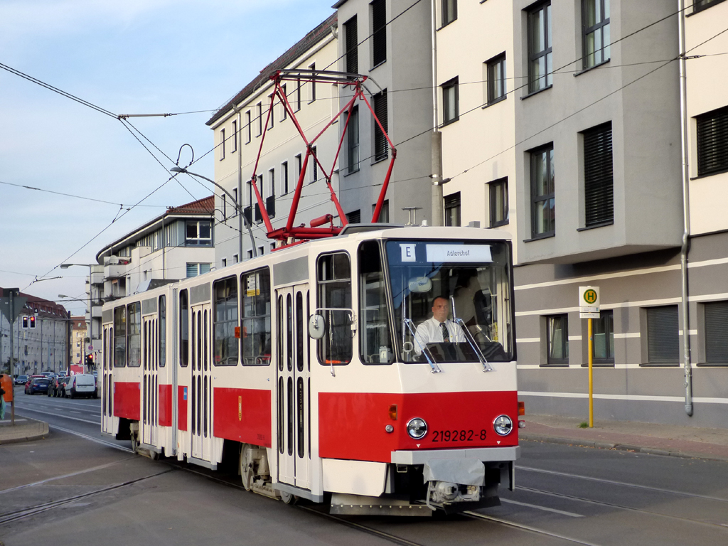 Берлин, Tatra KT4D № 219 282-8; Берлин — Открытие линии Adlershof-Schöneweide, официальное прощание с Татрами