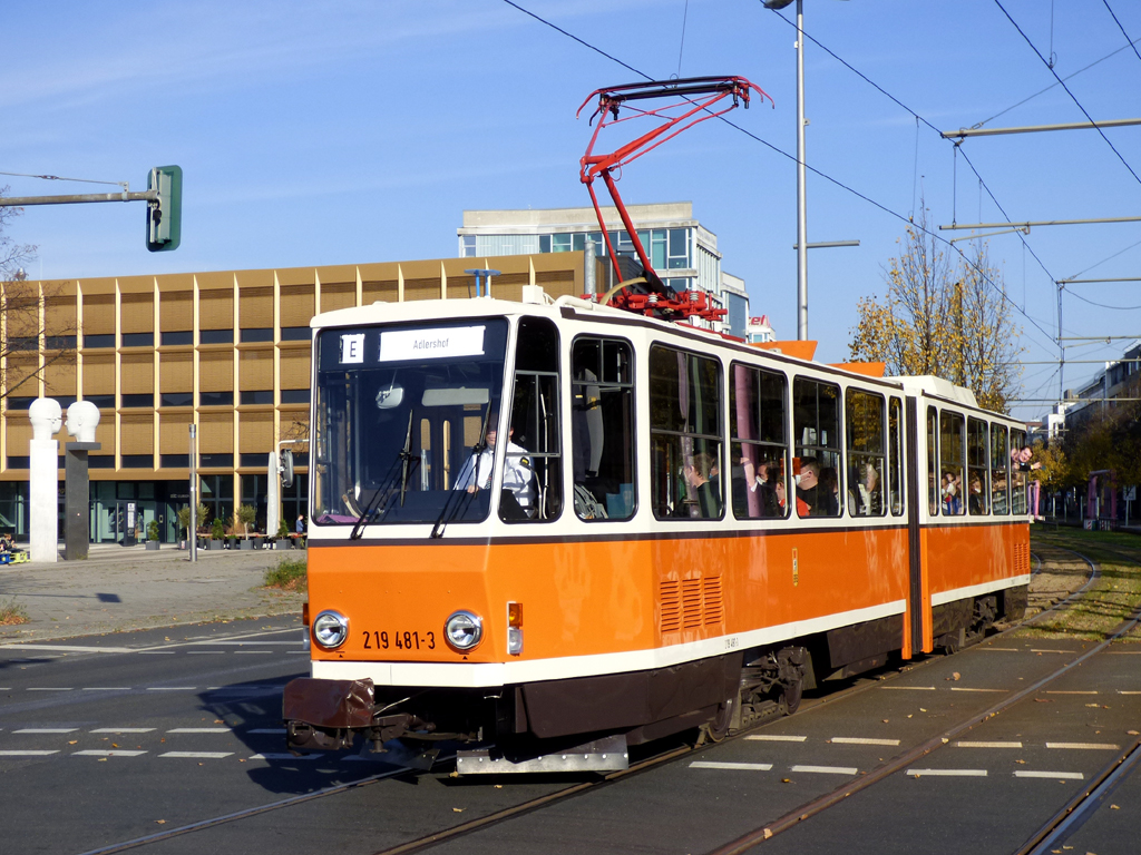 Берлин, Tatra KT4D № 219 481-3; Берлин — Открытие линии Adlershof-Schöneweide, официальное прощание с Татрами