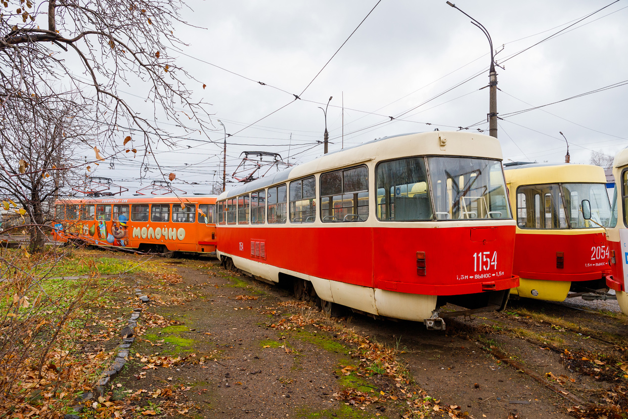 Ижевск, Tatra T3SU (двухдверная) № 1154