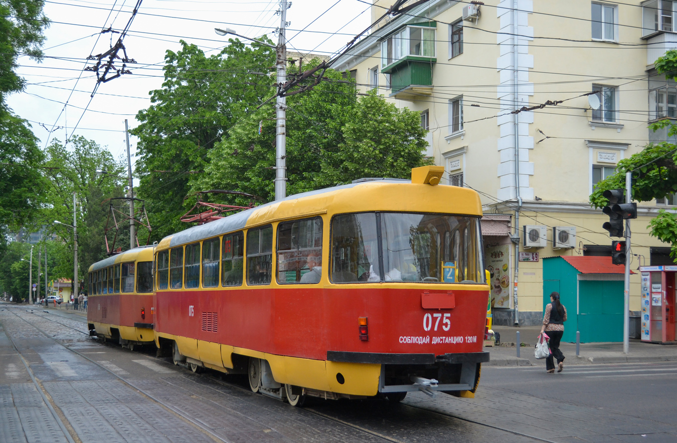 Краснодар, Tatra T3SU № 075