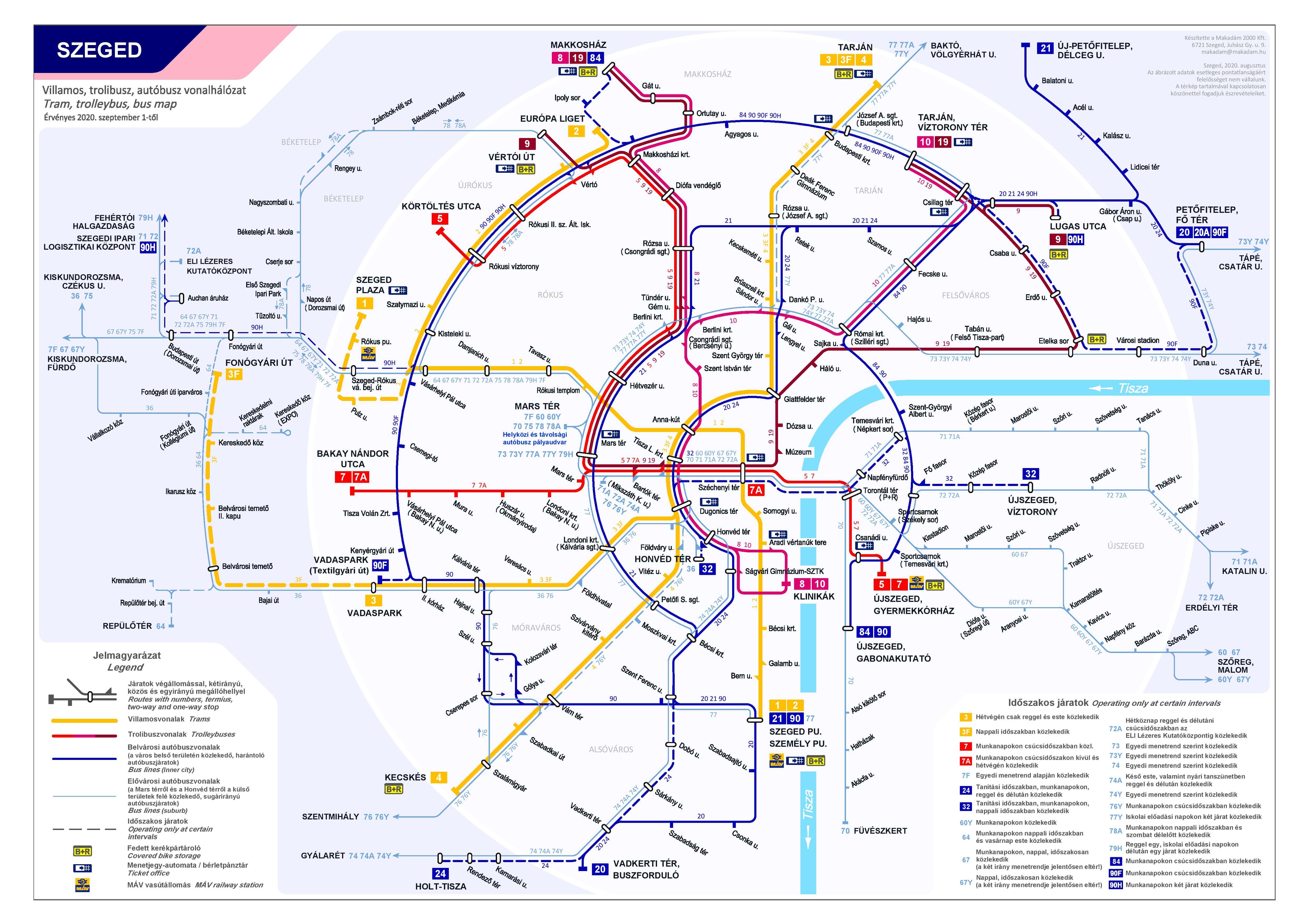 Szeged — Maps