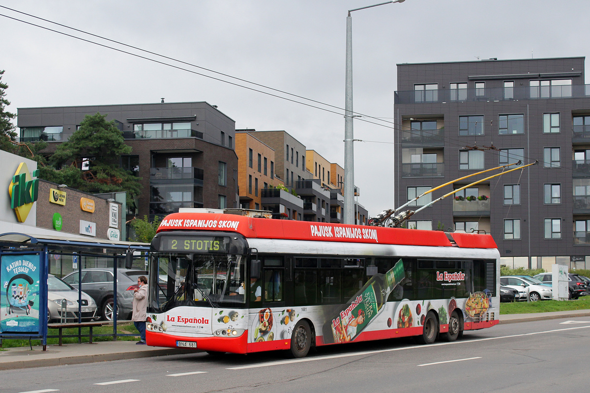 Вильнюс, Solaris Trollino II 15 AC № 1681