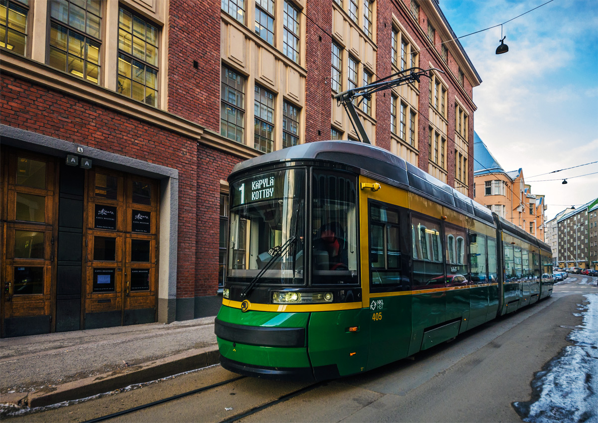 Хельсинки — Эспоо, Škoda ForCity Smart Artic MLNRV3 № 405