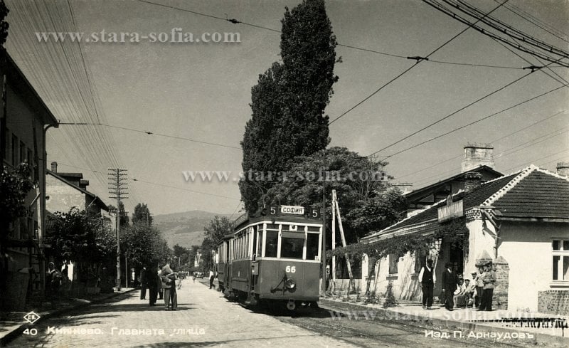 София, Двухосный моторный MAN/AEG № 66; София — Исторически снимки — Трамвайни мотриси (1901–1942); София — Снимки от картички