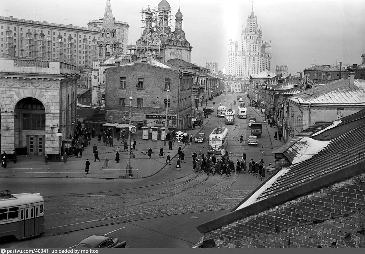 Moscow — Historical photos — Tramway and Trolleybus (1946-1991)