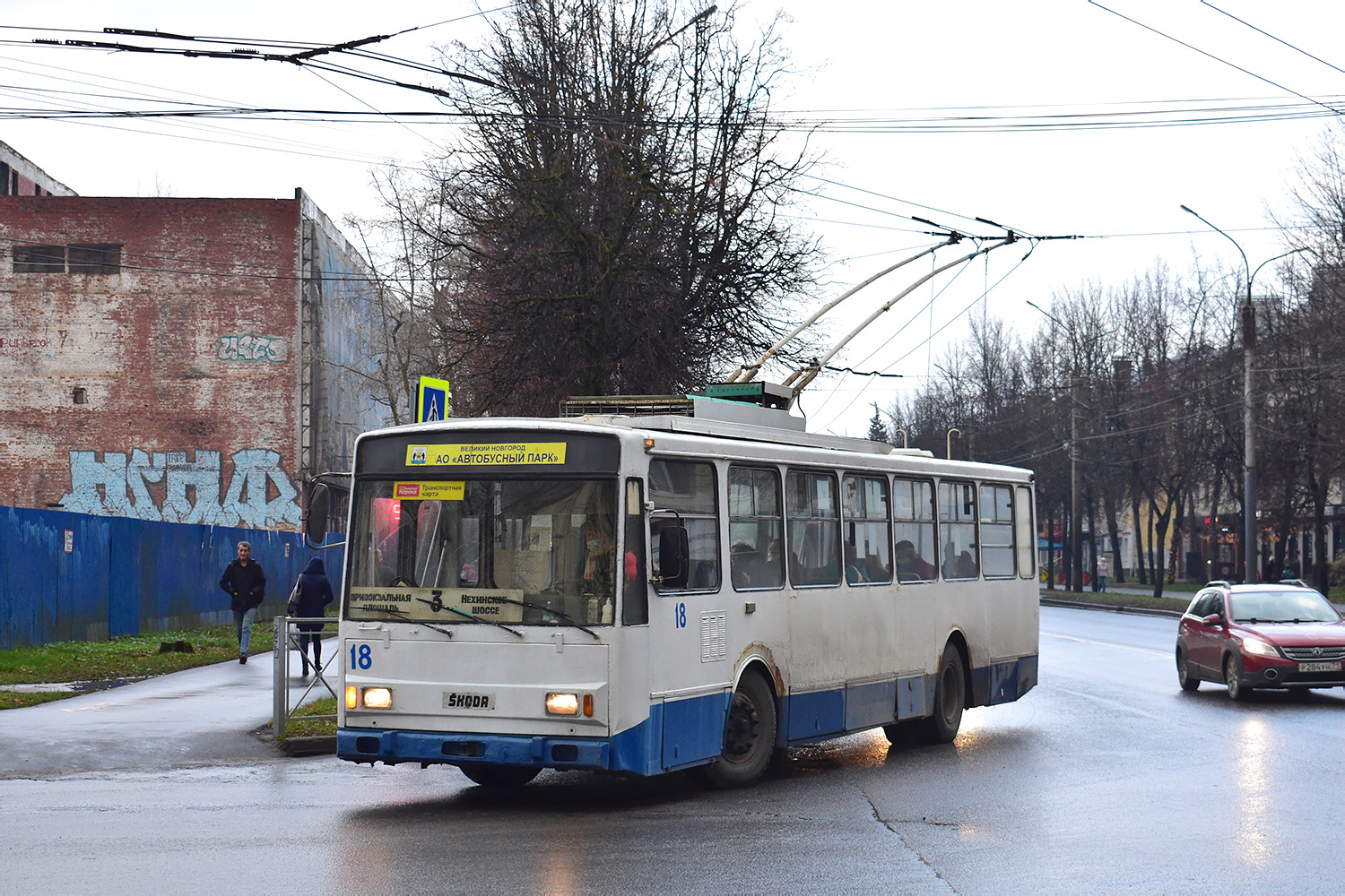 Великий Новгород, Škoda 14TrM (ВМЗ) № 18