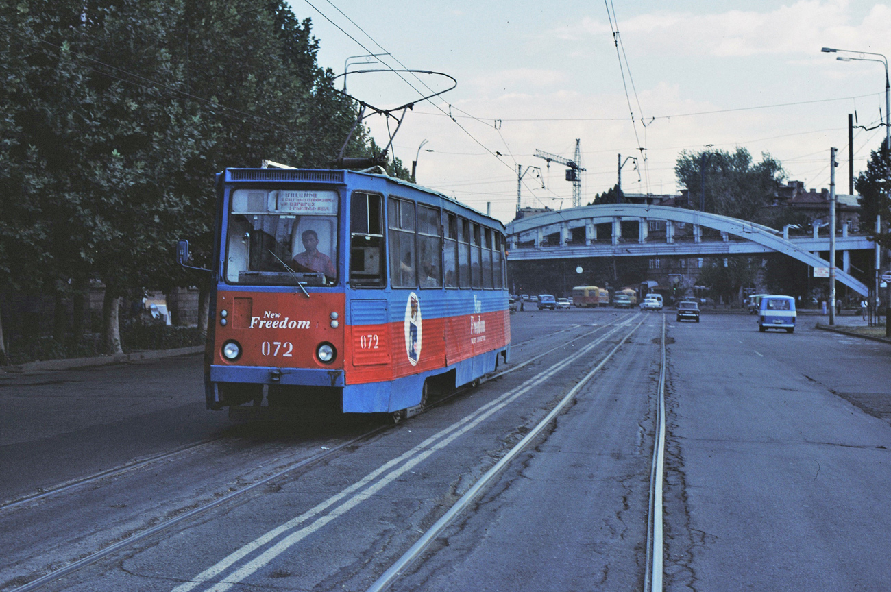 Ереван, 71-605 (КТМ-5М3) № 072; Ереван — Старые фотографии — Сентябрь 1999 г.