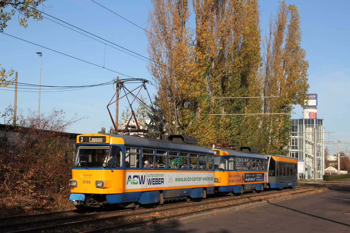 Лейпциг, Tatra T4D-M1 № 2102 Лейпциг, Tatra T4D-M1 № 2102