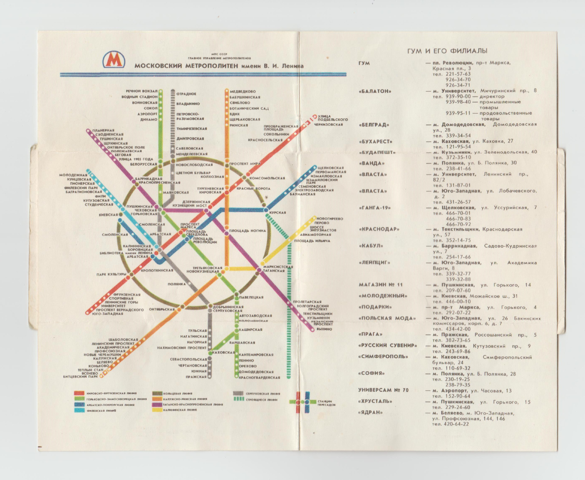 Москва — Метрополитен — Схемы