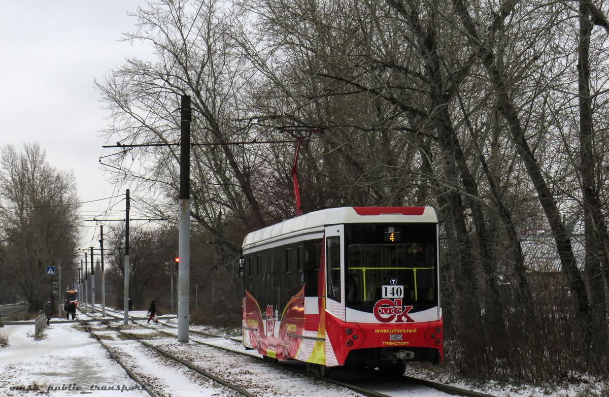 Омск, 71-407-01 № 140; Омск — Трамвайные линии — Правый Берег Оми