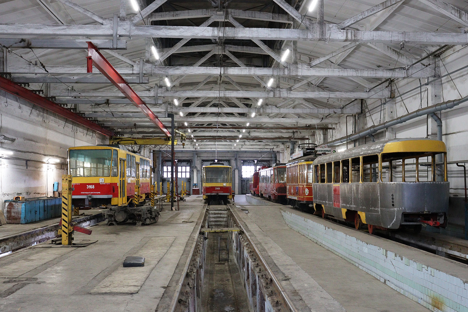 Barnaul, Tatra T6B5SU # 3168; Barnaul, Tatra T6B5SU # 3149; Barnaul, Tatra T3SU GOH Barnaul # 3063