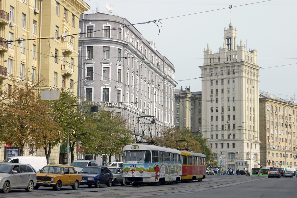 Харьков, Tatra T3SU (двухдверная) № 3064