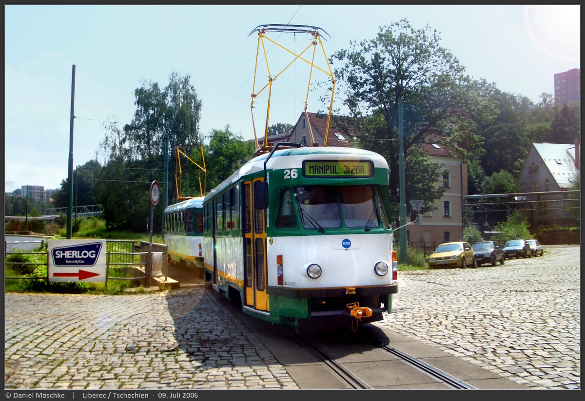 Liberec ― Jablonec nad Nisou, Tatra T2R — 26 Liberec ― Jablonec nad Nisou, Tatra T2R — 26