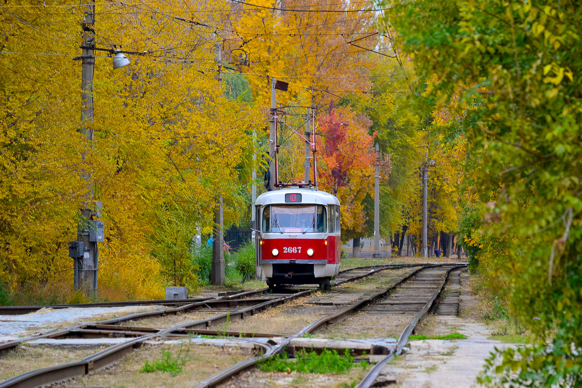 Волгоград, Tatra T3SU (двухдверная) № 2667