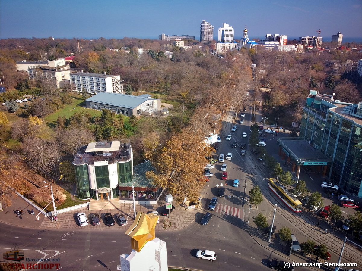 Одесса — Электротранспорт Одессы с высоты