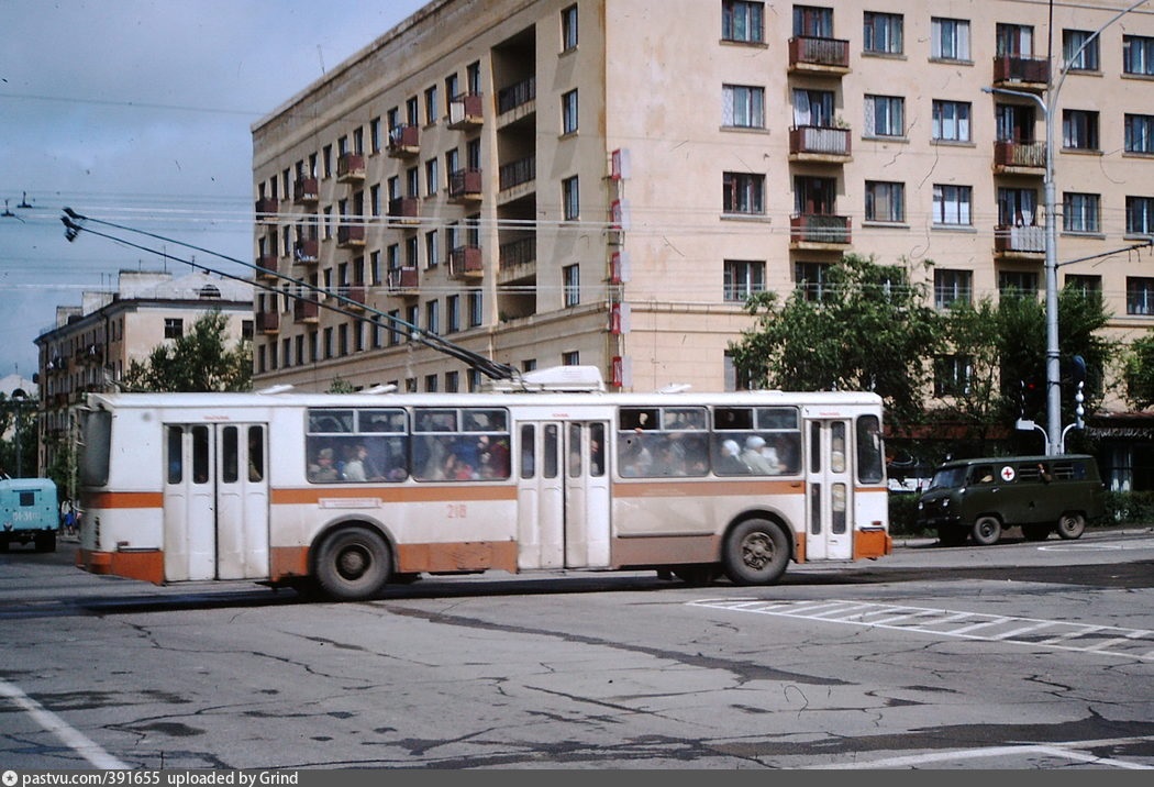 Хабаровск, ЗиУ-682Б № 218; Хабаровск — Старые фотографии Хабаровск, ЗиУ-682Б № 218; Хабаровск — Старые фотографии