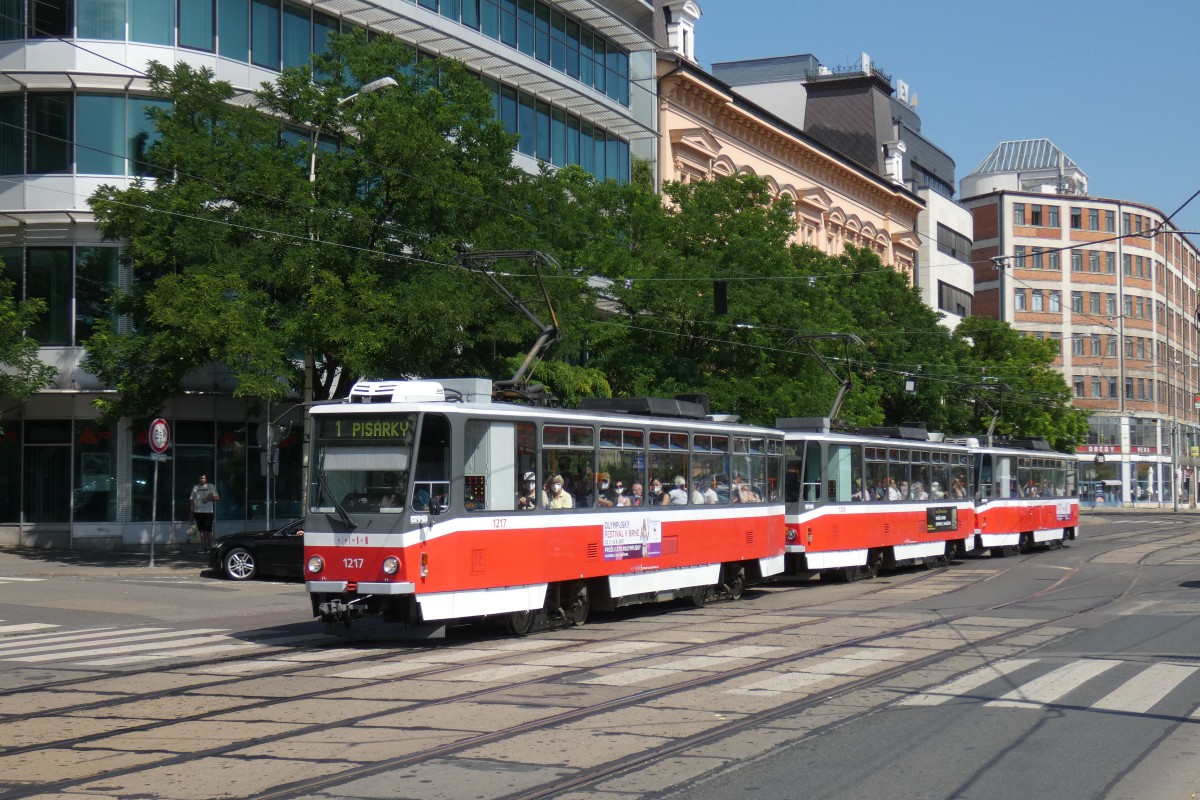 Brno, Tatra T6A5 # 1217