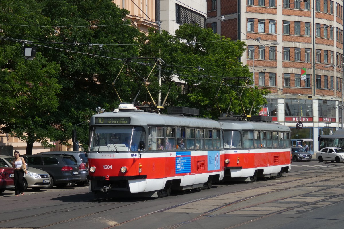 Брно, Tatra T3G № 1604
