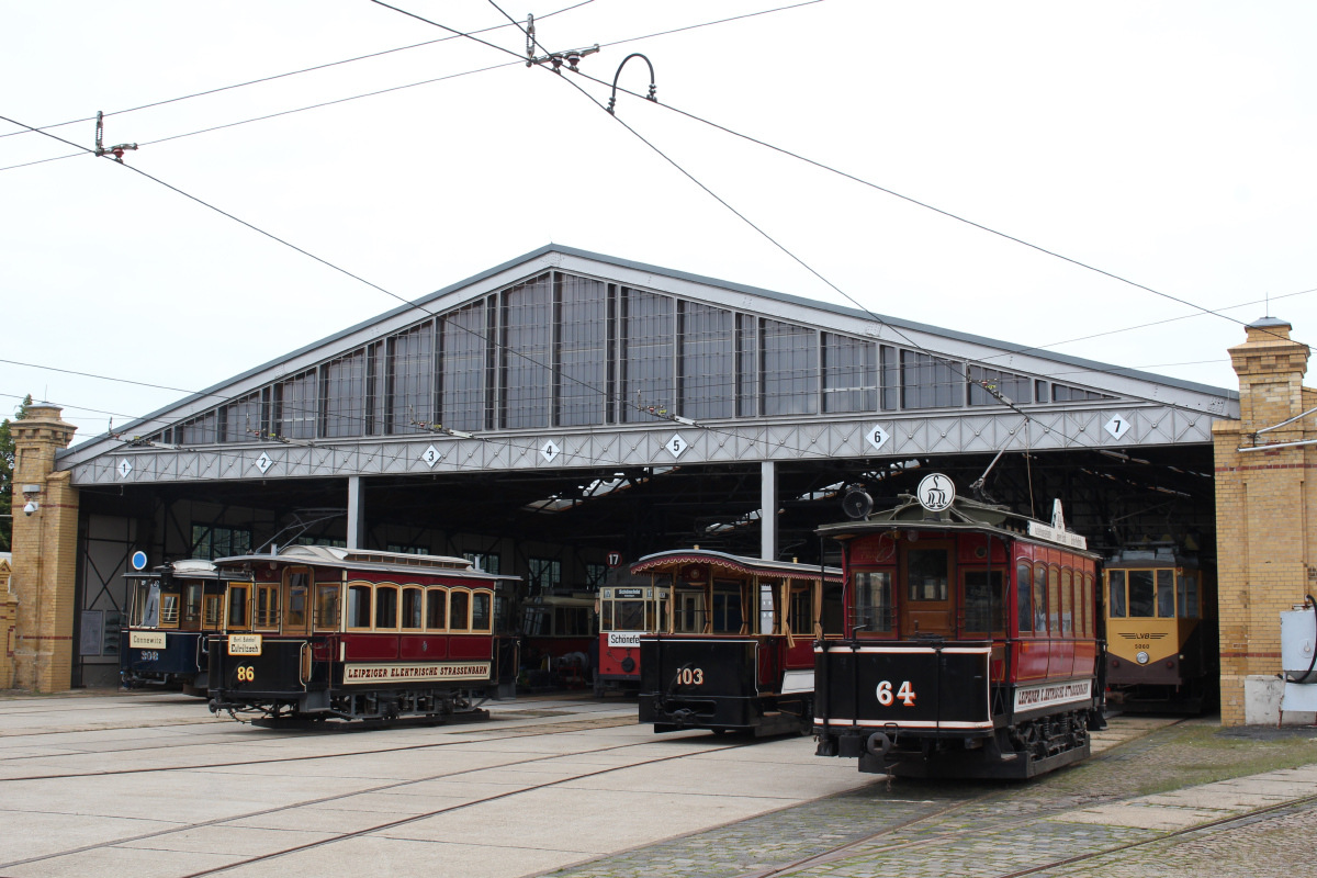 Лейпциг, Двухосный моторный Herbrand № 64; Лейпциг, Двухосный прицепной Steinfurt № 86
