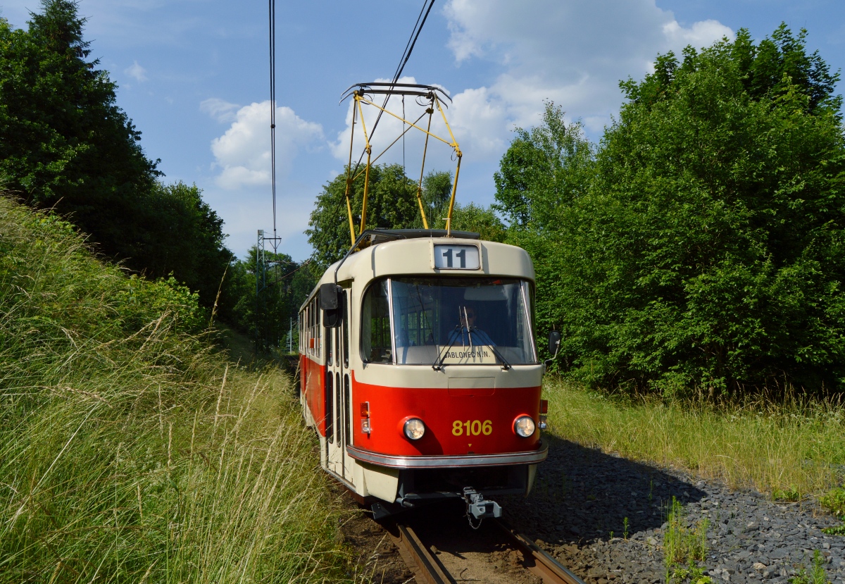 Liberec ― Jablonec nad Nisou, Tatra T3M N°. 8106 (16); Liberec ― Jablonec nad Nisou — Les semaines derniéres de la voie métrique, 2021