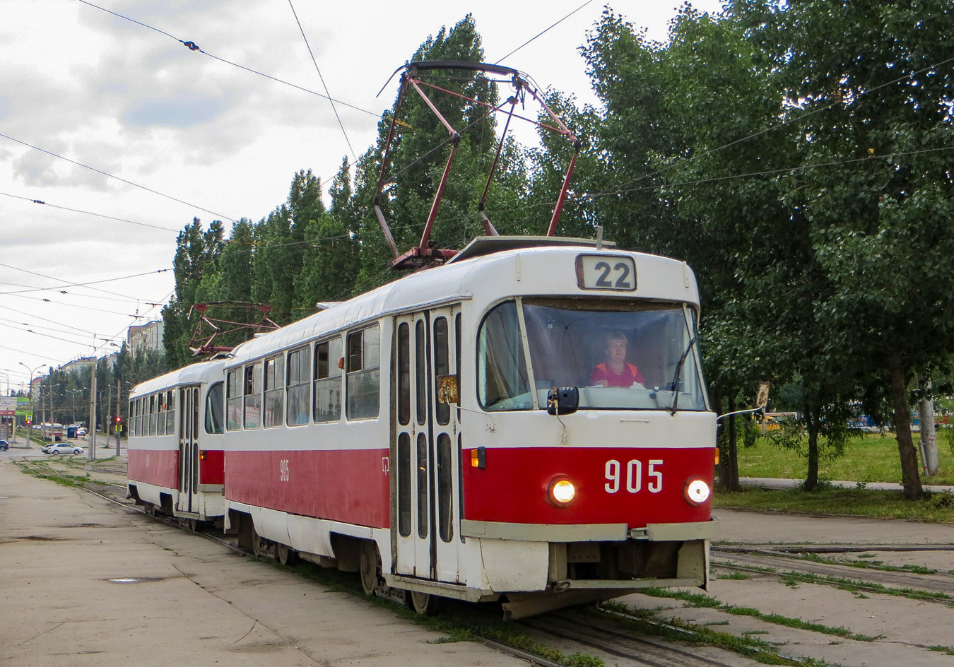 Самара, Tatra T3SU (двухдверная) № 905