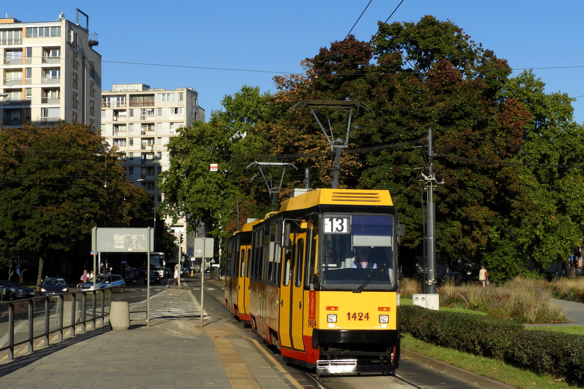 Варшава, Konstal 105Ng № 1424