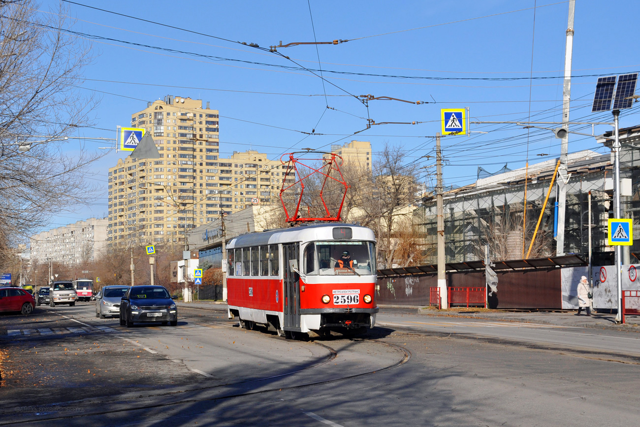 Волгоград, Tatra T3SU (двухдверная) № 2596