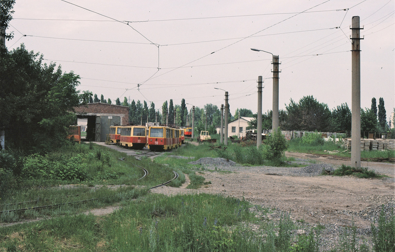 Авдеевка, 71-605 (КТМ-5М3) № 22; Авдеевка, 71-605 (КТМ-5М3) № 58; Авдеевка — Трамвайный парк