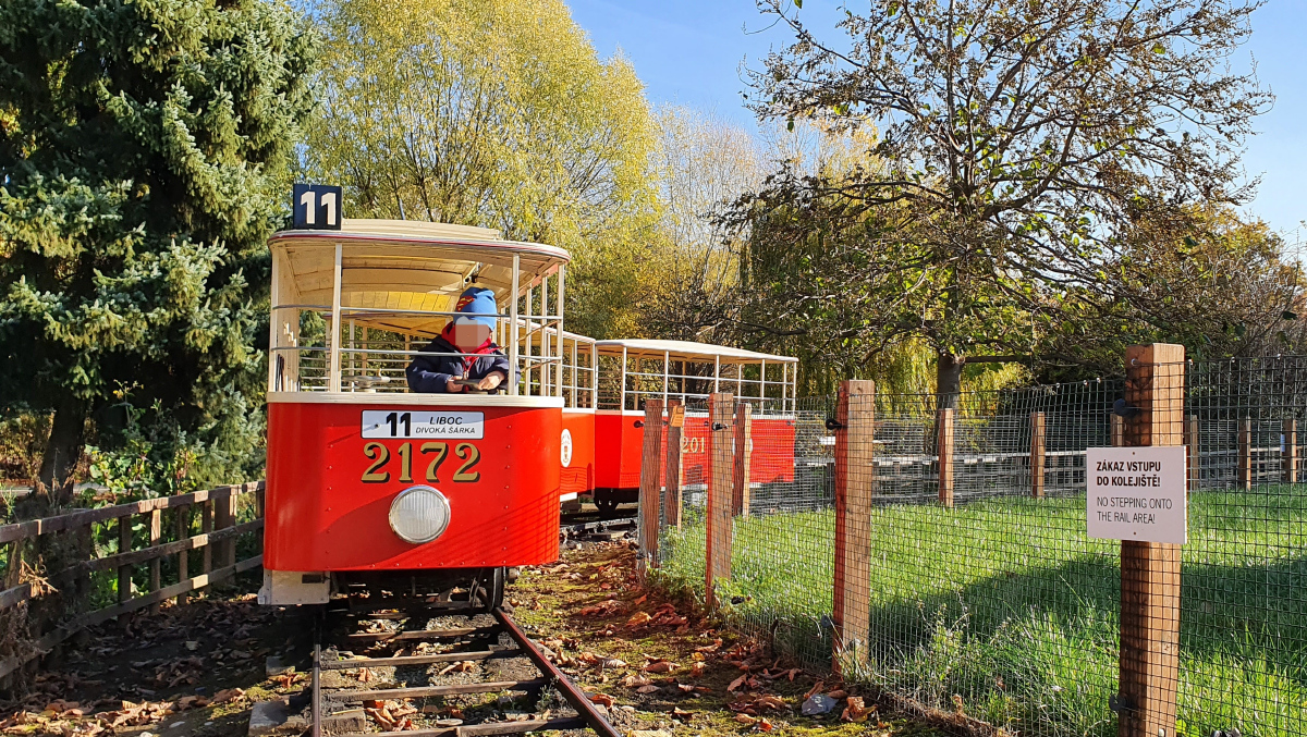 Praha — Children's tram in the zoo
