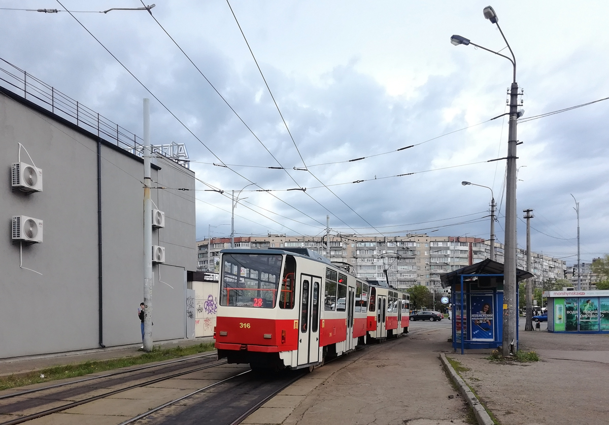 Киев, Tatra T6A5 № 316