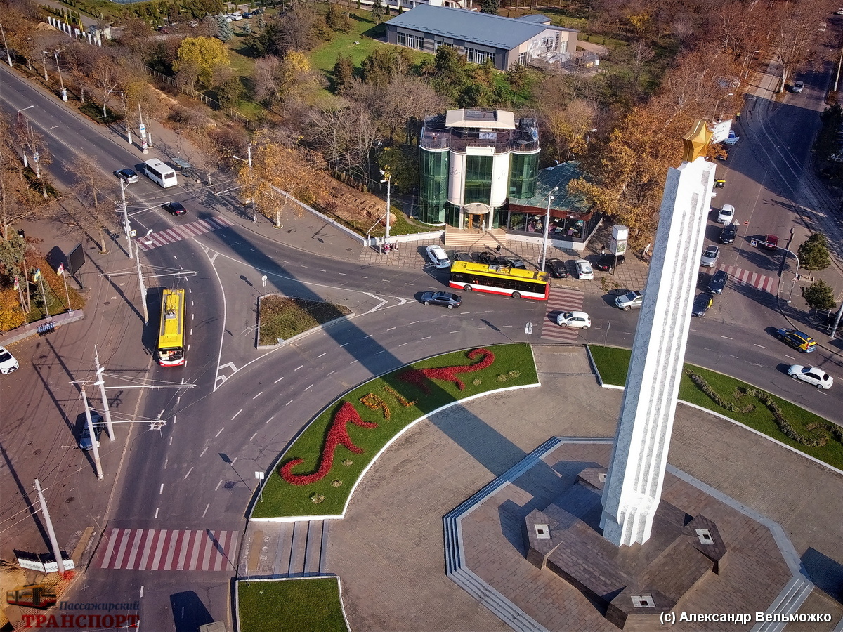 Одесса — Электротранспорт Одессы с высоты