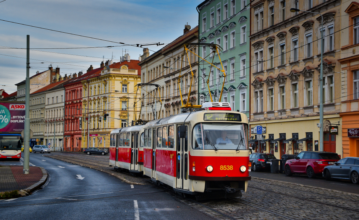 Prága, Tatra T3R.P — 8538