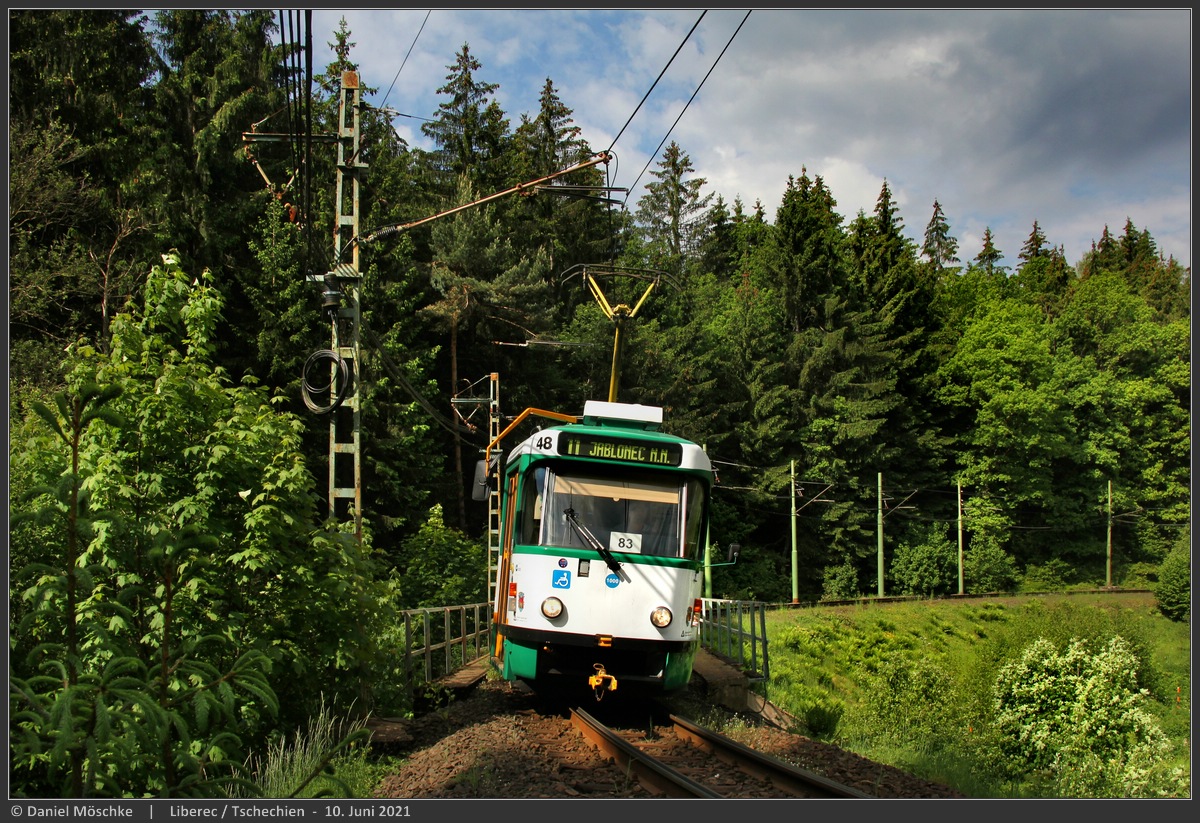 Liberec ― Jablonec nad Nisou, Tatra T3R.PLF — 48; Liberec ― Jablonec nad Nisou — Az 1000 mm-es üzem utolsó hetei, 2021
